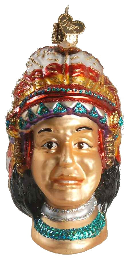 Old World Christmas Indian Chief - The Country Christmas Loft