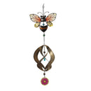 Metal Hanging Garden Friend with Spinner - Honey Bee - The Country Christmas Loft