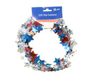 Patriotic Stars Garland Glitter - The Country Christmas Loft