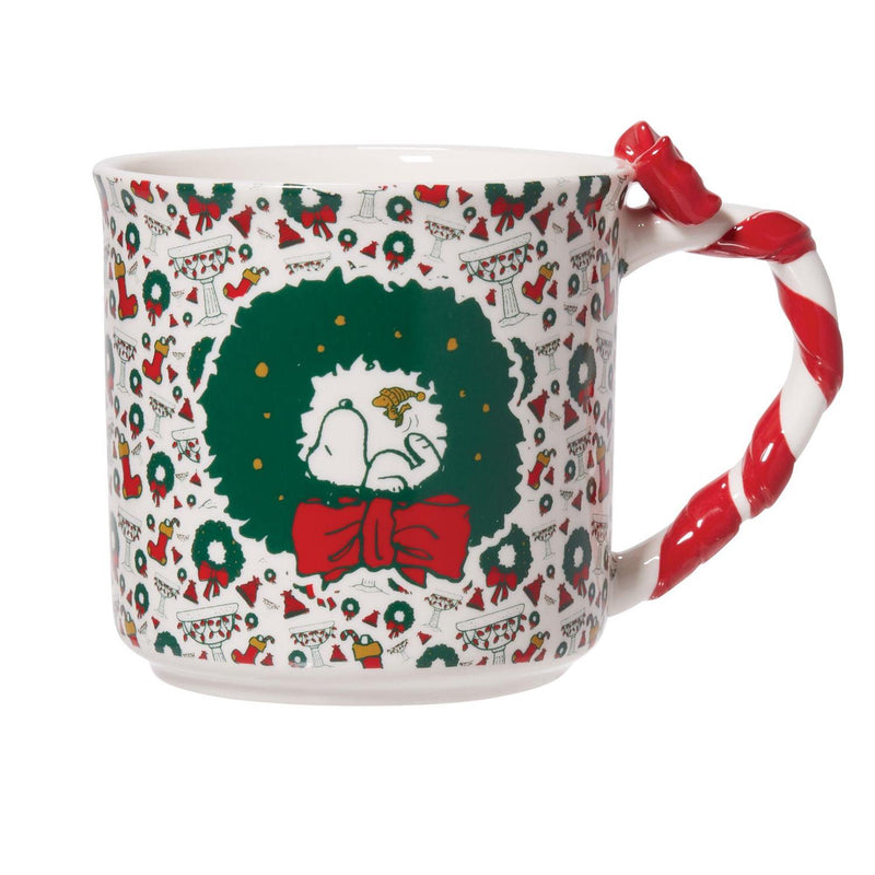 Snoopy Wreath mug