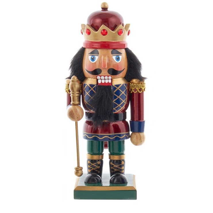 Stout Wooden Nutcracker - 9 Inch - Red - The Country Christmas Loft