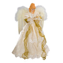 Ivory and Gold Angel Lighted Treetop - The Country Christmas Loft