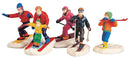 Winter Fun Skiers - 5 Piece Set - The Country Christmas Loft