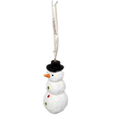 Handcarved Wood Ornament - Snowman