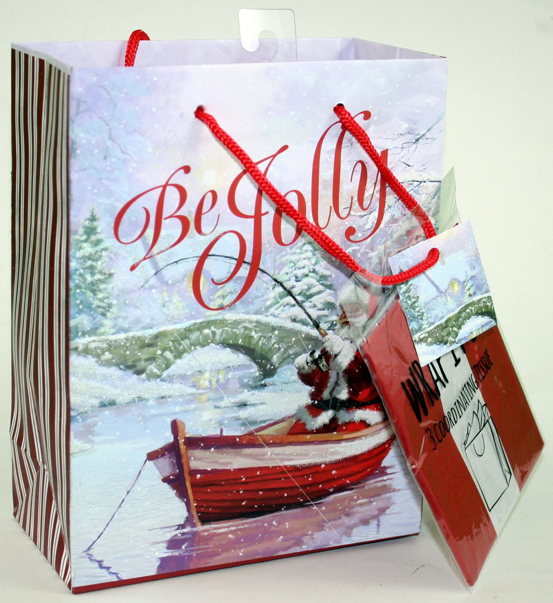 Traditional Gift Bag With Matching Tissue - - The Country Christmas Loft