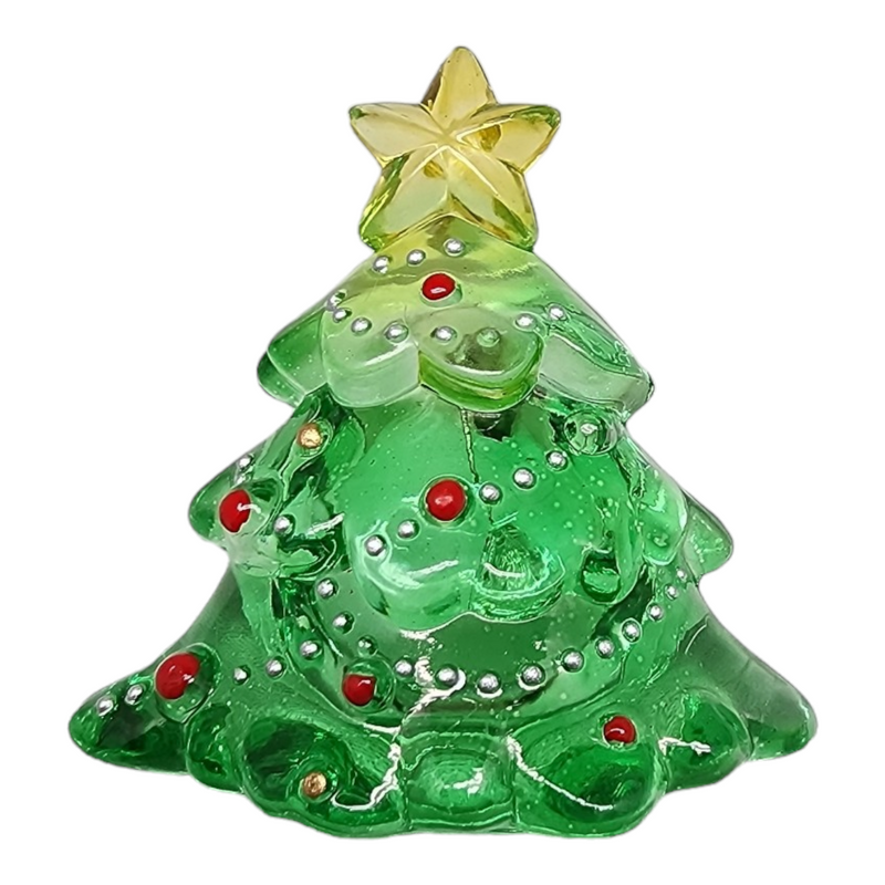 Acrylic LED Christmas Pin - Tree