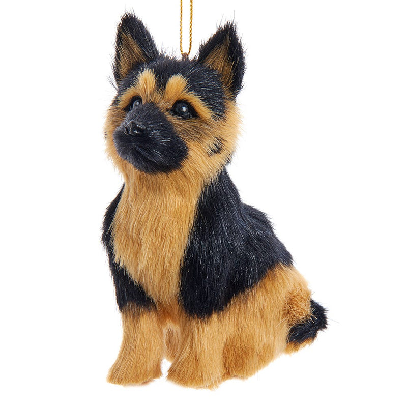 Furry Dog Ornament -  German Shepherd - The Country Christmas Loft