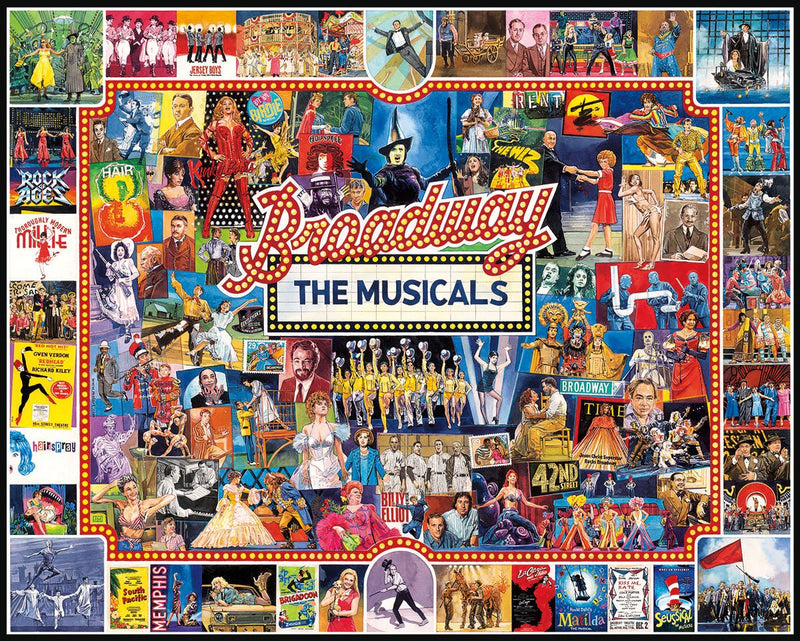 Broadway The Musicals - 1000 Piece Jigsaw Puzzle - The Country Christmas Loft