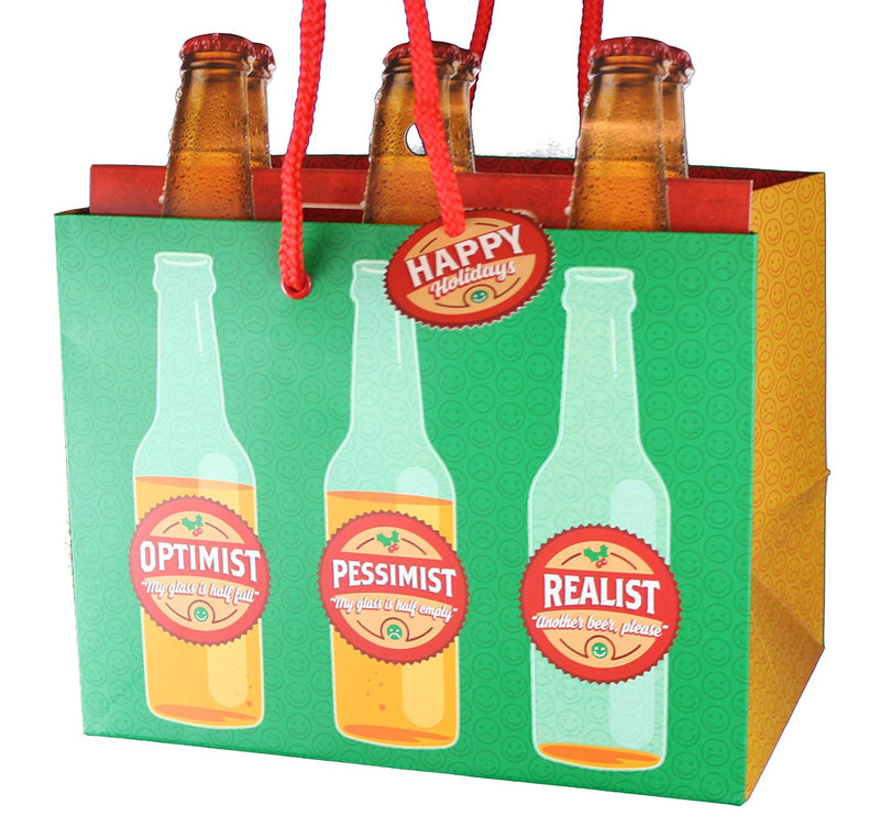 Heavyweight Gift Bag for 6-packs - Realist - The Country Christmas Loft