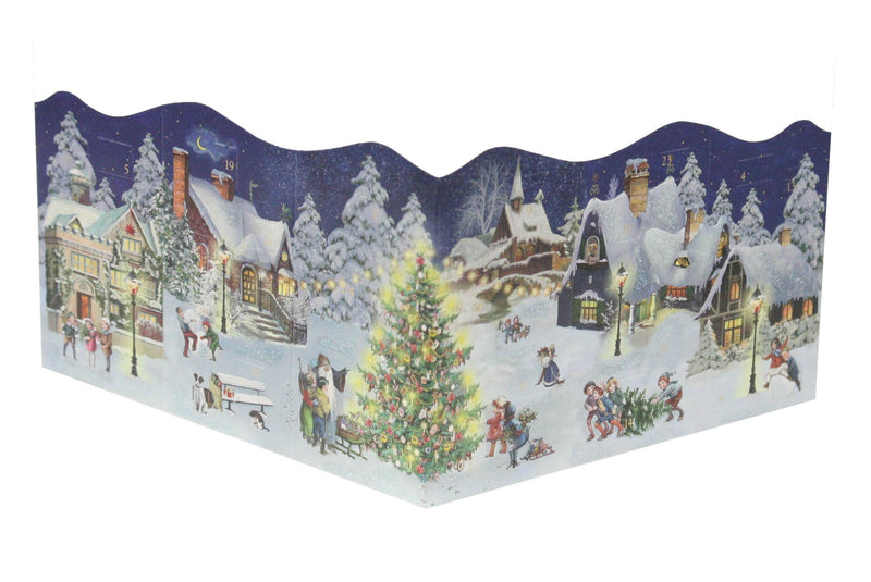 Coppenrath Folding Advent Card With Envelope - Village