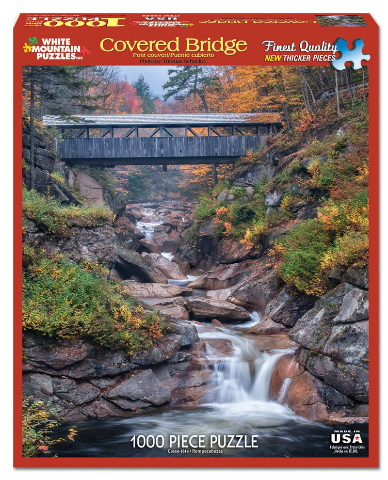 Covered Bridge Puzzle  - 1000 Piece - The Country Christmas Loft