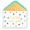 Colorful Gem Stars Card New Years Card - The Country Christmas Loft