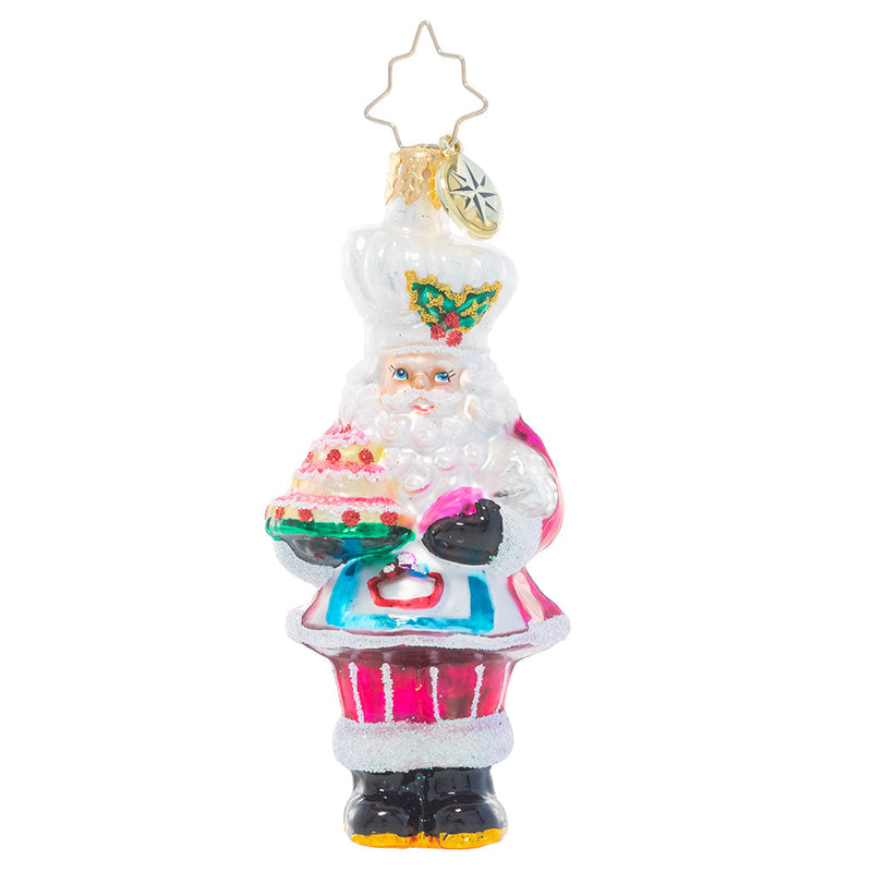 Christopher Radko Little Gem Glass Ornament - Santa's Tower Of Flour - The Country Christmas Loft