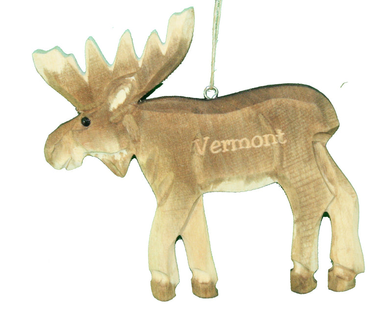Moose Wooden Ornament - The Country Christmas Loft