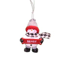 Cozy Snowman Ornament (Letters A - F) - - The Country Christmas Loft