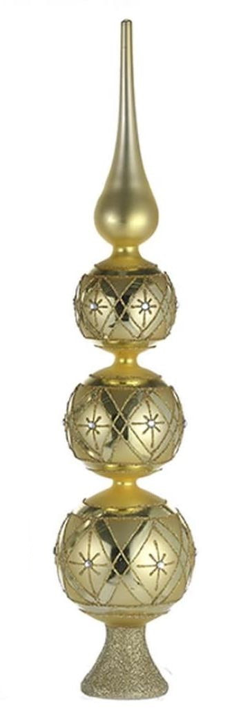 Glass Treetop Finial - - The Country Christmas Loft
