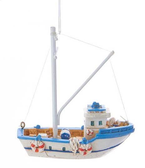 Fishing Vessel Ornament - - The Country Christmas Loft