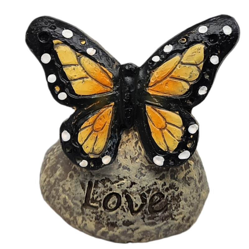 Butterfly Message Stone -