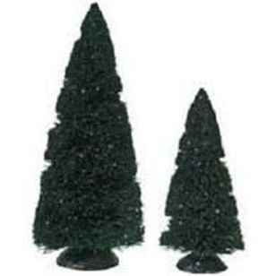 Purple Glitter Trees - S/2 - The Country Christmas Loft