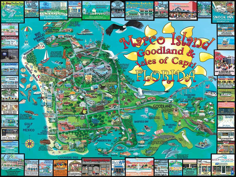 Marco Island, FL - 1000 Piece Jigsaw Puzzle - The Country Christmas Loft
