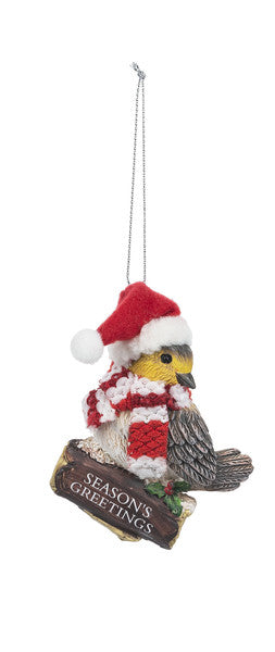 Cozy Bird Ornament - SEASON'S GREETINGS - The Country Christmas Loft