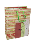 Medium Gift Bag With Tissue - Merry Christmas