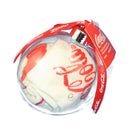 Coca-Cola Socks In Acrylic Ball - White - The Country Christmas Loft