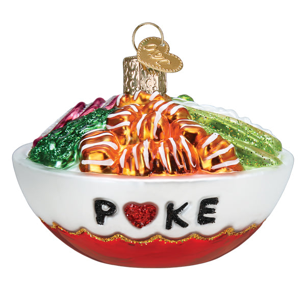 Poke Bowl Glass Ornament