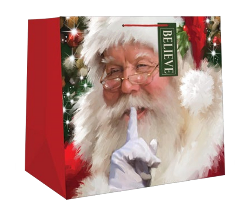 Extra Jumbo Gift Bag -  Shhhhh... - The Country Christmas Loft