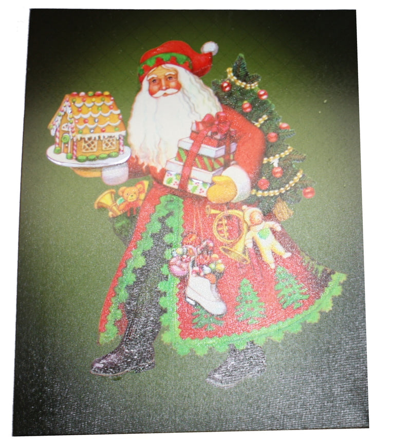 Haney Gingerbread Santa Art - The Country Christmas Loft