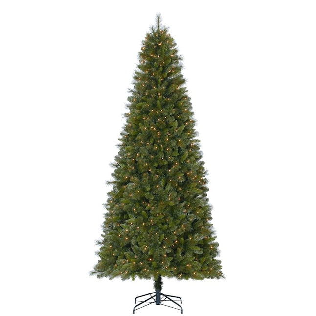9 Foot Robinson Fir Tree - White Warm LED Lights - The Country Christmas Loft