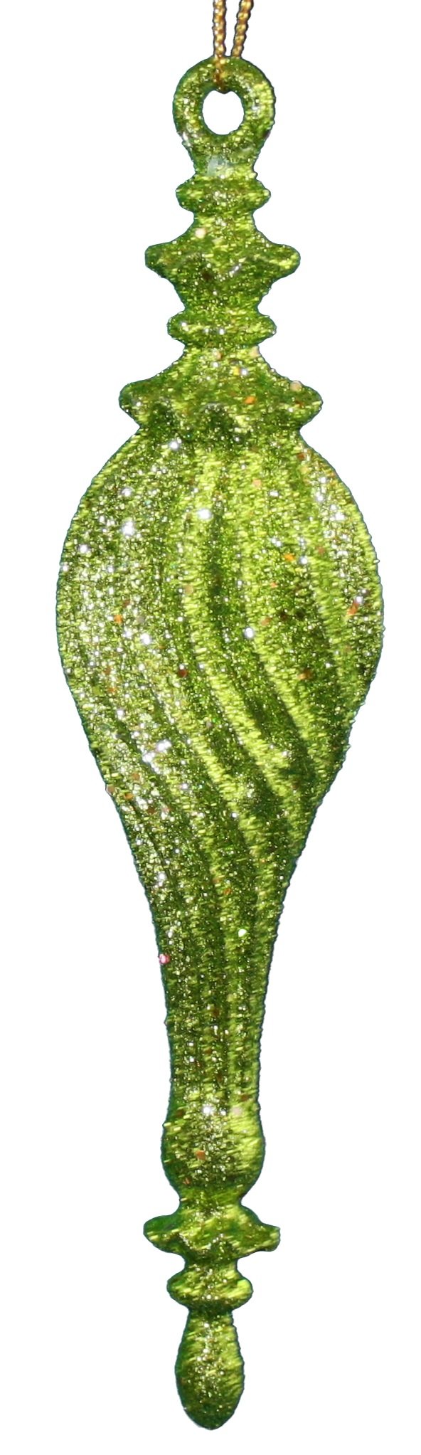 6.5 inch Green Acrylic Ornament - Style 2