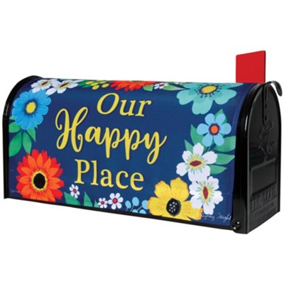 Happy Floral Mailbox Cover - The Country Christmas Loft