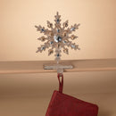 11" Gold Snowflake Stocking Hanger - The Country Christmas Loft
