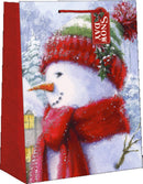 Traditional Large Christmas Gift Bag - Snow Day - The Country Christmas Loft