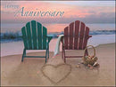 Anniversary Card - Adirondack Chairs - The Country Christmas Loft