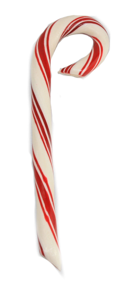 Handmade Candy Cane - 8 Inch Peppermint