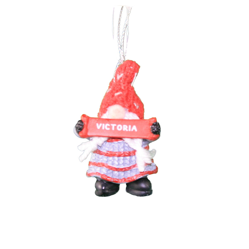 Personalized Gnome Ornament (Letters R-Z) - Victoria - The Country Christmas Loft