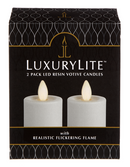 LED Votive Candle 2 Piece Set - White - The Country Christmas Loft