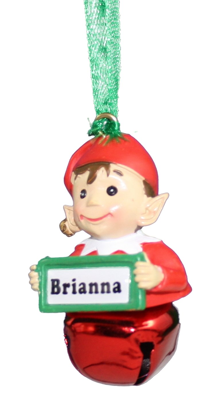 Elf Bell Ornament with Name - Brianna