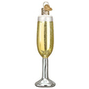 Champagne Flute Glass Ornament - The Country Christmas Loft