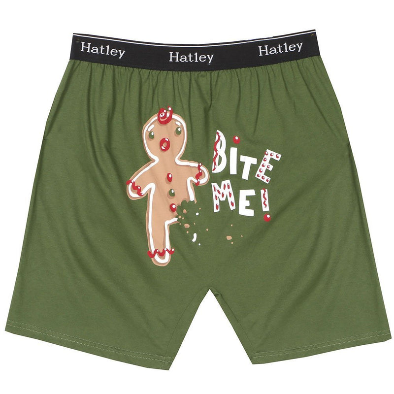 Bite Me Gingerbread Man Boxers - - The Country Christmas Loft