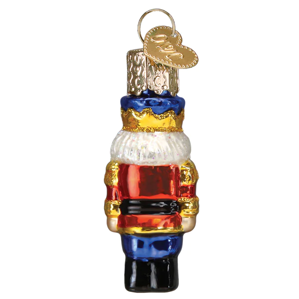 Gumdrop Mini Nutcracker Soldier Glass Ornament - The Country Christmas Loft