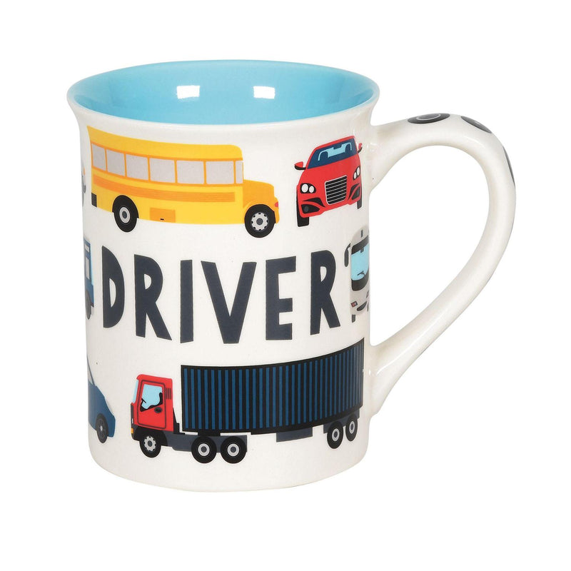 Powered By Caffeine -  Drivers Pattern Mug - The Country Christmas Loft
