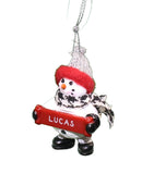 Cozy Snowman Ornament (Letters G - R) - - The Country Christmas Loft