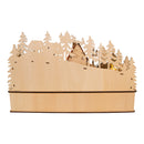 Light-Up Wooden Christmas Village With Santa - The Country Christmas Loft