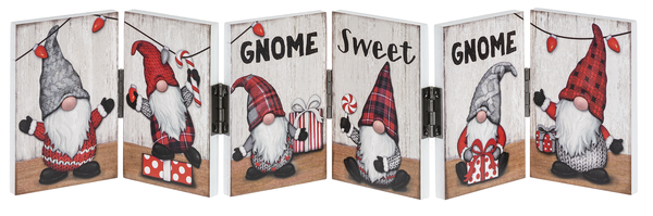 Gnome Sweet Gnome Accordion Signs - The Country Christmas Loft