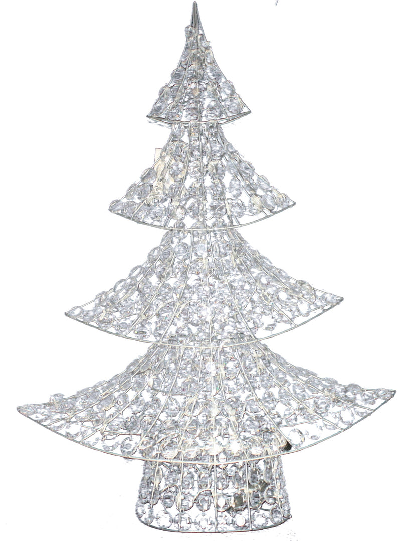 Crystal Tree With White LED Lights