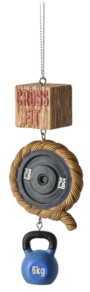 Cross Fit Resin Ornament - The Country Christmas Loft