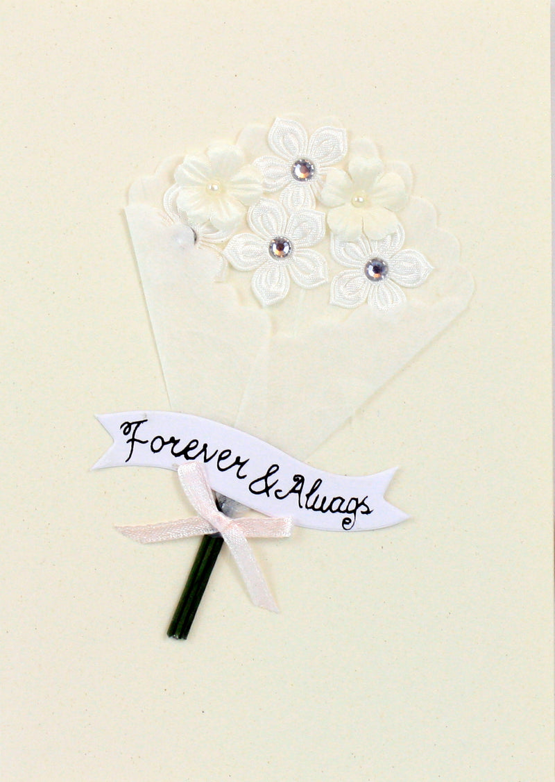 Handmade Embellished Card Collection - Wedding Day Bouquet